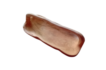 Picture of 650-031 Solid Teak Wood Rectangular Bowl with Handle (40cmx18cm)