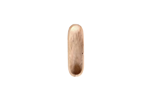 Picture of 650-035 Solid Teak Wood Oval Ship Bowl (40cmx12cm)