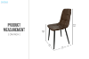 Picture of SAROTO Dining Chair (Dark Brown) - 4 Chairs in 1 Carton