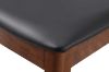 Picture of HORN Solid Wood Dining Chair with Black Cushion (Walnut) - Each