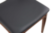Picture of HORN Solid Wood Frame Dining Chair with Black Cushion (Walnut) - 4 Chairs in 1 Carton