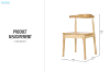 Picture of HORN Solid Wood Dining Chair - Each