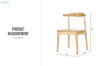 Picture of HORN Solid Wood Frame Dining Chair - Each