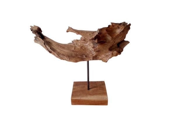 Picture of 650-054 Solid Teak Wood Abstract Decorative Sculpture