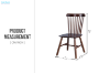 Picture of WINDSOR Rubber Wood Dining Chair (Walnut)