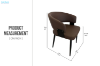 Picture of KALEM  Dining Chair (Dark Brown) -Each