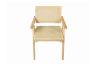 Picture of CHANDIGARH Solid Wood Replica Armchair (Natural)