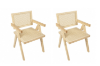 Picture of CHANDIGARH Solid Wood Replica Armchair (Natural)