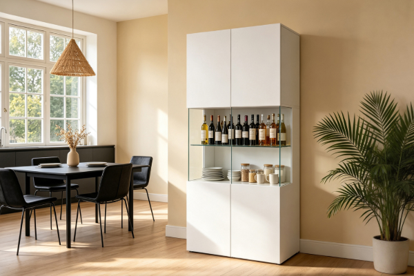 Picture of CURIO 2-Door Display Cabinet with LED Lighting