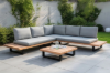 Picture of [FLOOR MODEL CLEARANCE] BASTON Aluminum Sectional Outdoor Lounge Sofa Set