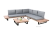 Picture of [FLOOR MODEL CLEARANCE] BASTON Aluminum Sectional Outdoor Lounge Sofa Set
