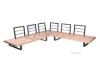 Picture of [FLOOR MODEL CLEARANCE] BASTON Aluminum Sectional Outdoor Lounge Sofa Set