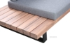 Picture of [FLOOR MODEL CLEARANCE] BASTON Aluminum Sectional Outdoor Lounge Sofa Set