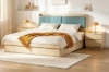 Picture of YORU 3PC Bedroom Set with Gas Lift Storage and Drawers in Queen Size