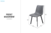 Picture of WESTIN Dining Chair (Grey) - 4 Chairs in 1 Carton