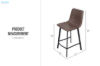 Picture of WESTIN Bar Stool with Footrest - 2 Chairs in 1 Carton