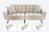 Picture of LUMI Convertible Sofa Bed with Adjustable Split-Back (Beige)