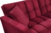 Picture of LUMI Convertible Sofa Bed with Adjustable Split-Back (Red)