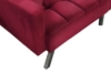 Picture of LUMI Convertible Sofa Bed with Adjustable Split-Back (Red)