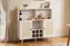 Picture of NORLEN 2-Door Bar Cabinet/Buffet with LED Lighting