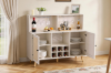 Picture of NORLEN 2-Door Bar Cabinet/Buffet with LED Lighting