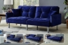 Picture of MILA Convertible Sofa Bed with Adjustable Split-Back (Dark Blue)