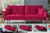 Picture of MILA Convertible Sofa Bed with Adjustable Split-Back (Red)