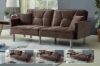 Picture of MILA Convertible Sofa Bed with Adjustable Split-Back (Brown)