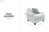 Picture of WESTBROOK Fabric Sofa Range - 1 Seater