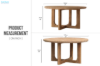 Picture of LUMBER Reclaimed Pine Wood Round Dining Table - D120