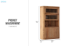 Picture of LUMBER 110x185cm Reclaimed Pine Wood Display Storage Cabinet