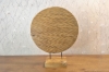 Picture of 650-040 Round Carving Decor Solid Teak Wood Sculpture (40cmx51cm)