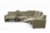 Picture of HIGHLAND Dual Motor Power Reclining Sectional Sofa with Storage Console & Swivel Tray Table & Bluetooth Speaker & USB - Water Resistant