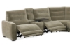 Picture of HIGHLAND Dual Motor Power Reclining Sectional Sofa with Storage Console & Swivel Tray Table & Bluetooth Speaker & USB - Water Resistant