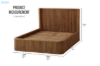 Picture of RILMOND Reclaimed Pine Wood Bed Frame - King Size