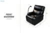 Picture of NUVIA 360° Swivel Manual Recliner Lounge Chair with Mobile Holder (Black)