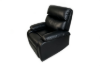 Picture of NUVIA 360° Swivel Manual Recliner Lounge Chair with Mobile Holder (Black)