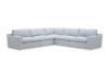 Picture of SPLENDOR Feather-Filled Fabric Modular Corner Sofa (Grey)