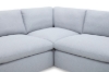 Picture of SPLENDOR Feather-Filled Fabric Modular Corner Sofa (Grey)