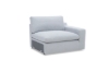 Picture of SPLENDOR Feather-Filled Fabric Modular Corner Sofa (Grey)