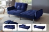 Picture of MILA Convertible Sofa Bed with Adjustable Split-Back (Dark Blue)