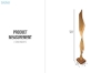 Picture of 650-047 Abstract Solid Teak Wood Sculpture (16cmx100cm)