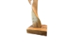 Picture of 650-047 Abstract Solid Teak Wood Sculpture (16cmx100cm)