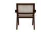 Picture of CHANDIGARH Solid Rubber Wood with Real Rattan Arm Chair (Walnut) - Each