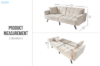 Picture of LUMI Convertible Sofa Bed with Adjustable Split-Back (Beige)