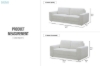 Picture of CORTONA 3 Seater Fabric Sofa