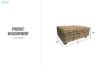Picture of BEATRIX Handwoven Rattan Ottoman