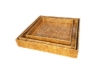 Picture of SATYA Crushed Capiz Shell Square Trays – Set of 3