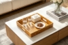 Picture of SATYA Crushed Capiz Shell Square Trays – Set of 3