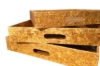Picture of SATYA Crushed Capiz Shell Square Trays – Set of 3